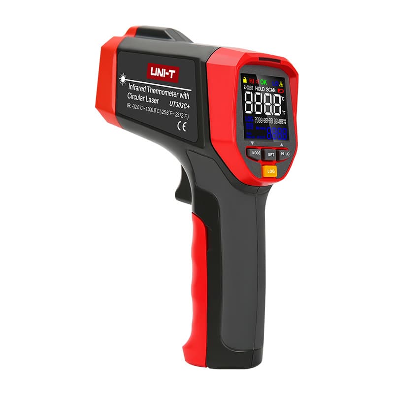 ترمومتر لیزری 1300 درجه +UT303C برند UNI-T