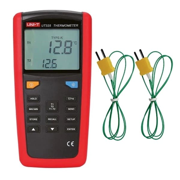 ترمومتر دو کاناله UT325 برند UNI-T