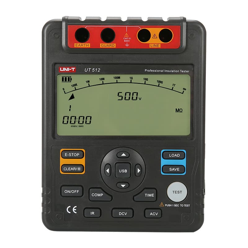 میگر 2500 ولت UT512 برند UNI-T