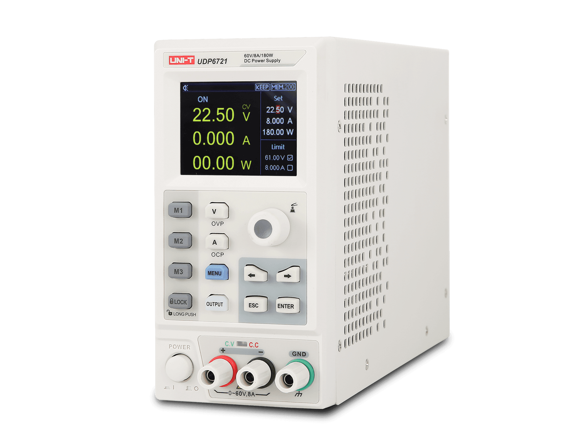 منبع تغذیه 60 ولت 8 آمپر UDP6721 برند UNI-T