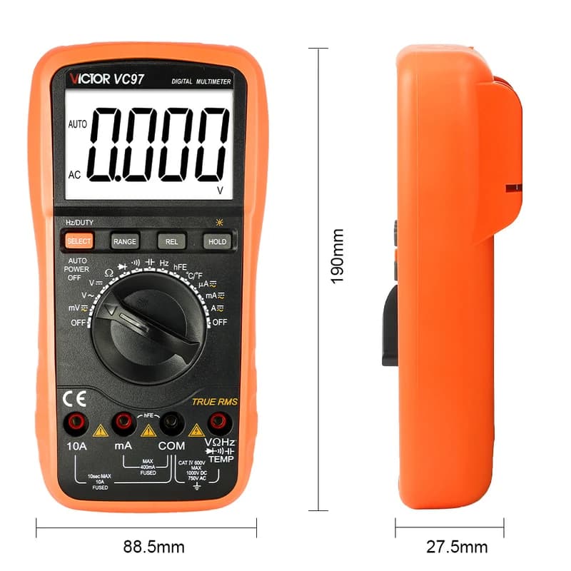 مولتی متر دیجیتال طرح قدیم VC97 برند VICTOR