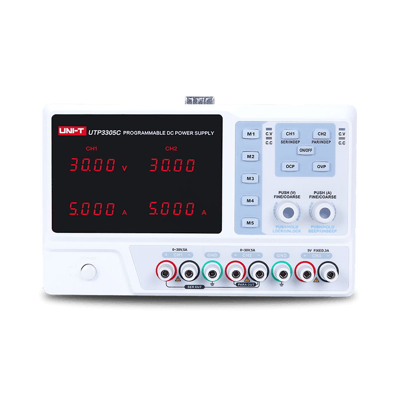 منبع تغذیه 3 کانال 30 ولت 5 آمپر UTP3305C برند UNI-T